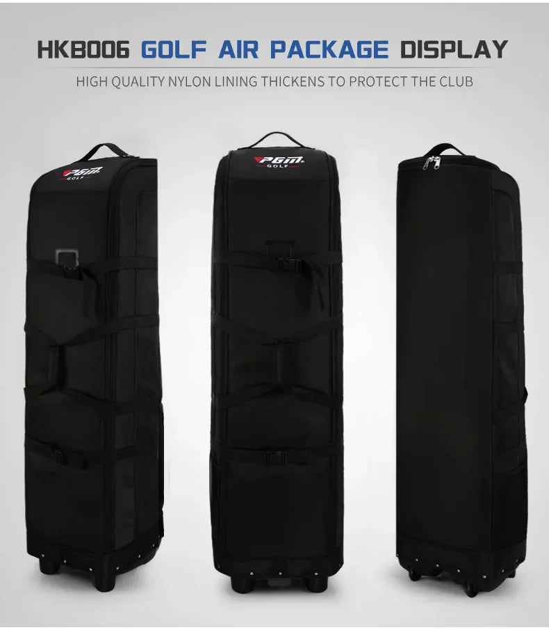 PGM Golf Aviation Bag Travel with Wheels Large Capacity Storage Foldable Airplane Travelling Bags 4 Colors HKB006