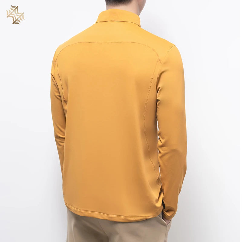 SBWL Men's autumn/winter outdoor sports base shirt fashion high quality running fitness riding golf long sleeve T-shirt Gym Tops