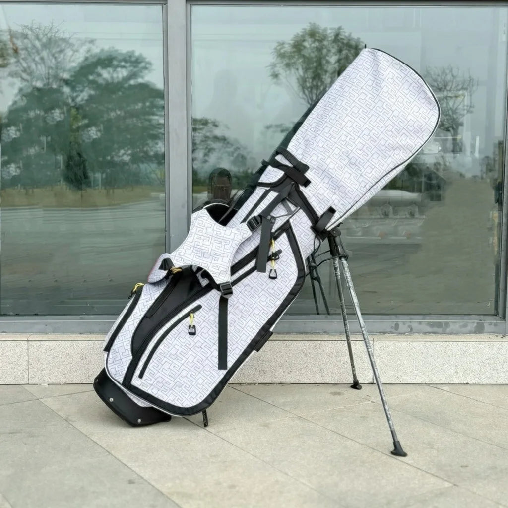 DEZENS Men's/Women's High Quality Lightweight Canvas Professional Golf Stand Bag Bracket Caddy Bag Golf Bag