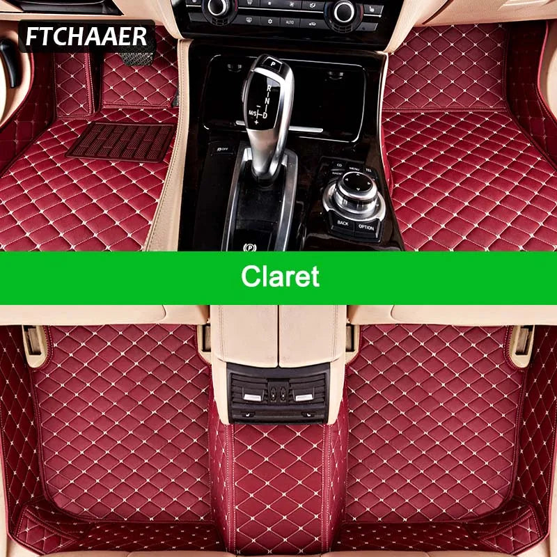 FTCHAAER Custom Car Floor Mats For VW Golf Sportsvan Auto Carpets Foot Coche Accessorie