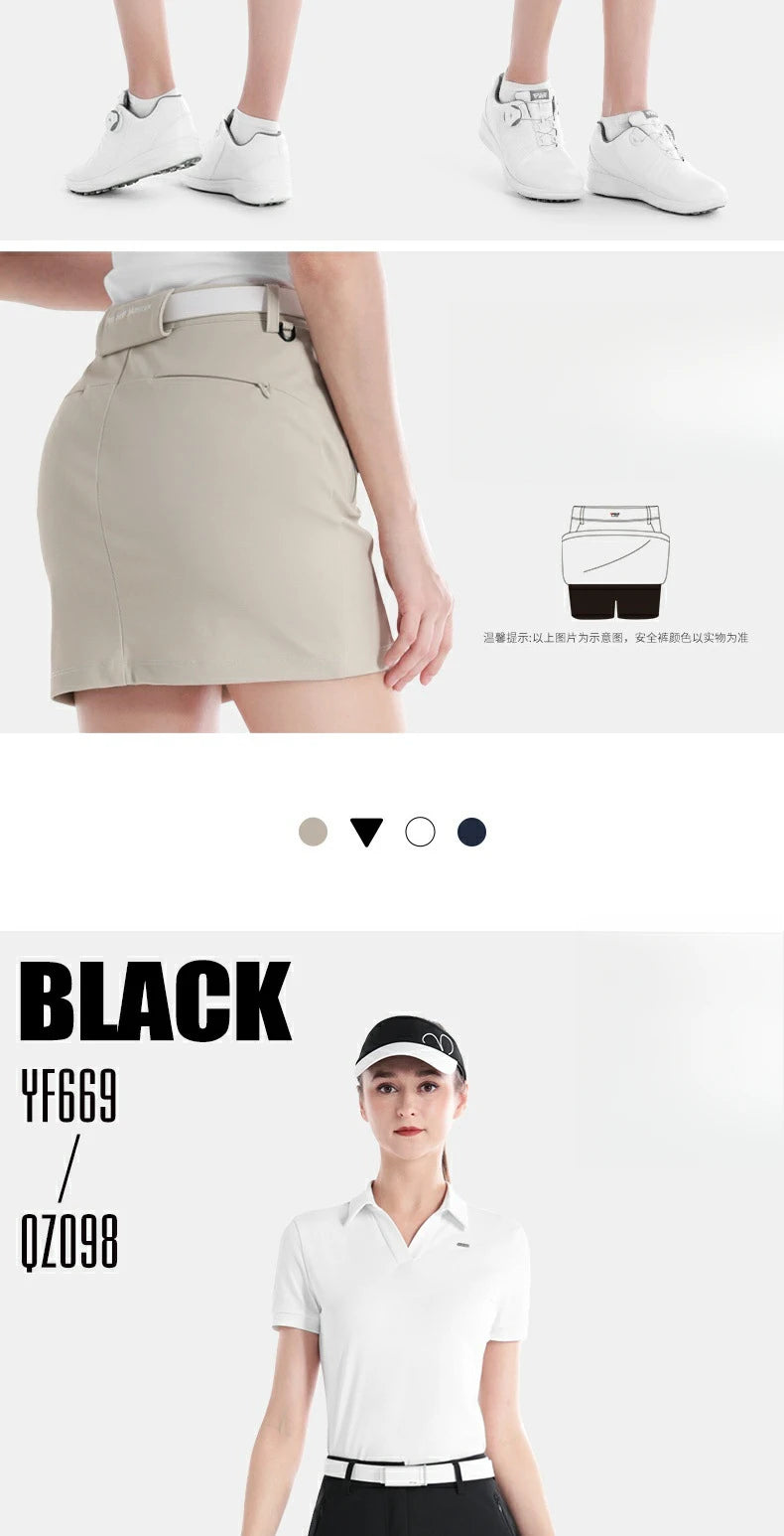 PGM Women Golf Skirt Summer Hip Wrap Breathable and Slimming QZ098