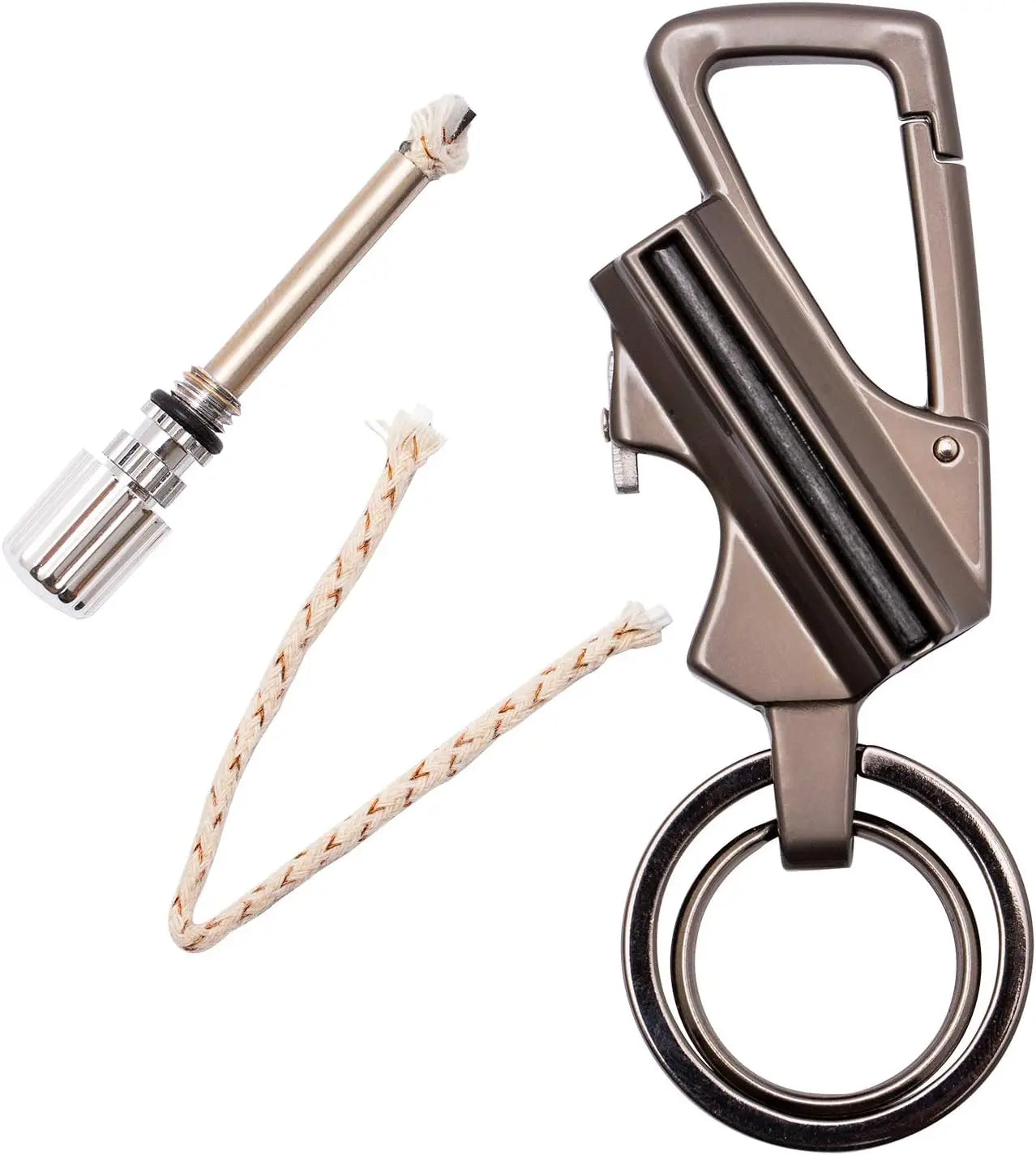 Reusable Fire Starter & Bottle Opener Keychain, Waterproof Survival Tool for Camping and Emergencies