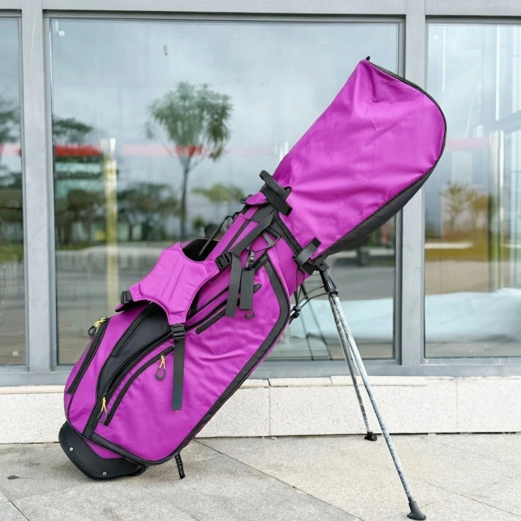 DEZENS Men's/Women's High Quality Lightweight Canvas Professional Golf Stand Bag Bracket Caddy Bag Golf Bag