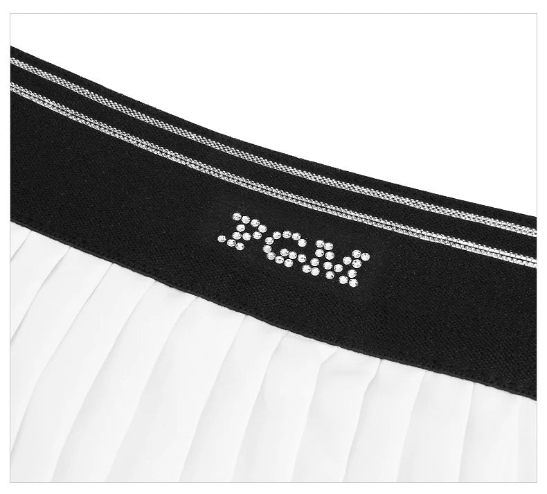 PGM Women's Golf Skirt Summer Quick-drying Sports Skirt Elastic Belt Bright Diamond Pleated Skirt QZ088