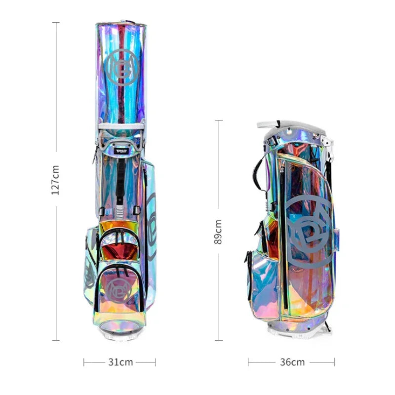 PGM Golf Bracket Bags Women Portable Club Pack Waterproof Lightweight Bright Transparent Put All Sets Clubs QB131