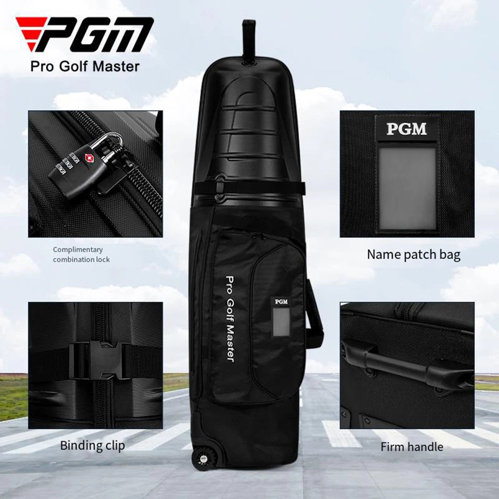 PGM Golf Aviation Bag Hard Shell Anti Collision Squeeze Aircraft Consignment Men Women Belt Roller Skating Travel Bags